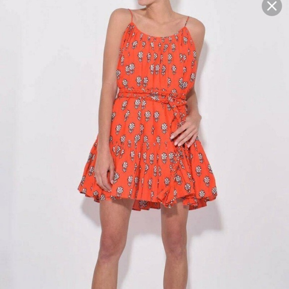 Rhode Resort Nala Dress Red Floral Spaghetti Dress